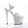 Pleaser - SKY309 Sandale à bride à la cheville, Pole dance chaussures - Chaussures de pole dance - Blanc Product image